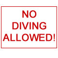 Swimming pool signs